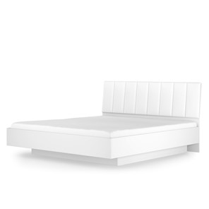 Кровать с механизмом 2х-спальная Марсель-7 (Белый, экокожа polo белая) 1600 в Самаре