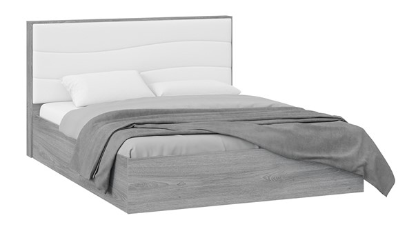 Кровать с механизмом 2-спальная Миранда тип 1 (Дуб Гамильтон/Белый глянец) в Самаре - изображение