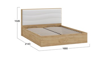 Кровать с механизмом Миранда тип 1 (Дуб крафт золотой/Белый глянец) в Сызрани - предосмотр 1
