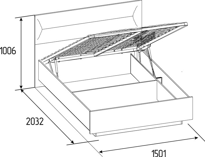 Кровать с механизмом 1.5-спальная Neo 308 Люкс (1400) в Самаре - изображение 4