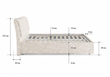 Односпальная кровать с механизмом Olivia 80х200 в Тольятти - предосмотр 4