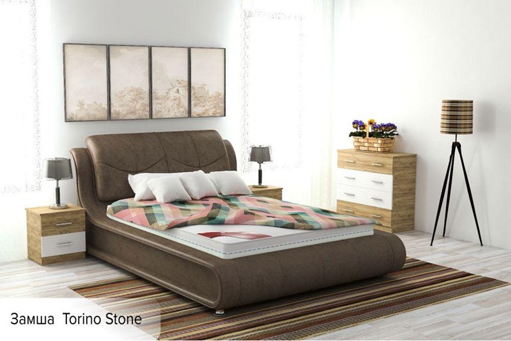 Кровать с механизмом 2-спальная Сицилия 160х200 (с коробом) в Тольятти - изображение 7