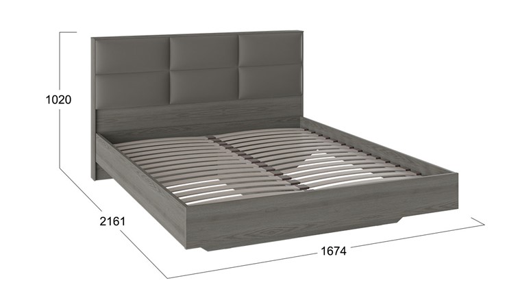 Кровать с мягким изголовьем Либерти, Хадсон/Ткань Грей СМ-297.01.001 в Тольятти - изображение 1