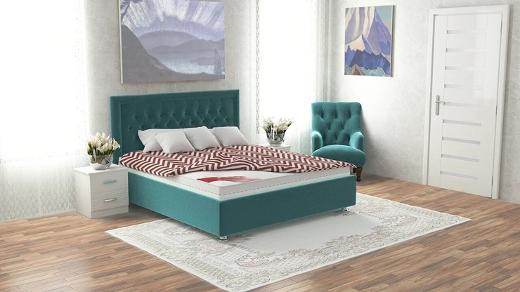 Кровать с подъемным механизмом Валенсия 140х200 (с коробом) в Тольятти - изображение 6