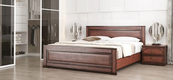 Спальная кровать Стиль 2, 160х200 с основанием в Тольятти - изображение