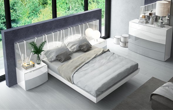 Кровать полутороспальная 606 VANESSA со светодиодной подсветкой (160х200) в Самаре - изображение