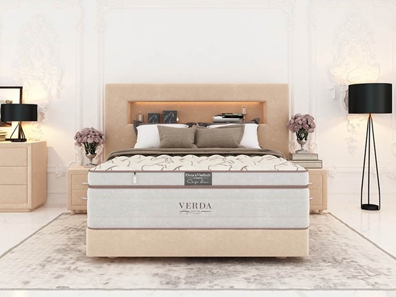 Кровать Smart Compact/Podium M 160х200, Флок (Велсофт Бежевый) в Тольятти - изображение