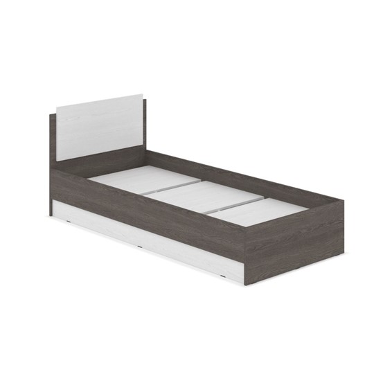 Спальная кровать Аманда А09, Серый дуб/Белый в Самаре - изображение 1