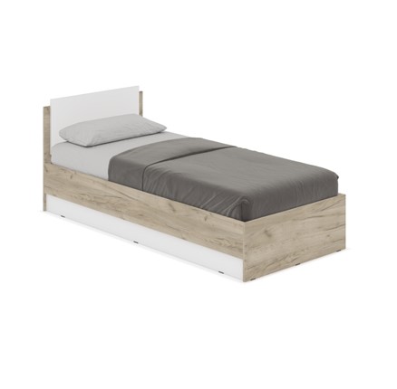Спальная кровать Аманда А09, Серый дуб/Белый в Самаре - изображение