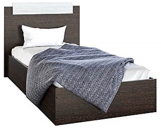 Спальная кровать Эко 120 ЛДСП, Венге/Сосна в Самаре