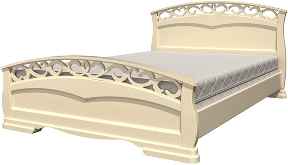 Кровать односпальная  Грация-1 (слоновая кость) 120х200 в Тольятти - изображение
