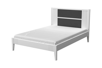 Полутороспальная кровать Бетти из массива сосны (Белый Античный) 140х200 в Самаре - предосмотр