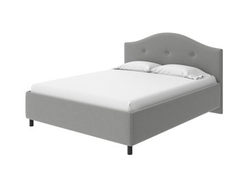 Спальная кровать Como (Veda) 7 140x190, Искусственная шерсть (Лама Светло-серый) в Самаре