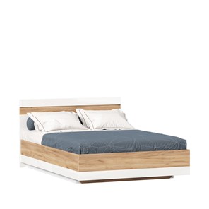 Кровать спальная Фиджи 1400 с подъемным механизмом ЛД 659.081, Дуб золотой/Белый в Самаре