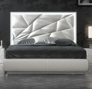 Кровать полутороспальная FRANCO KIU 1242 с LED подсветкой изголовья (160х200) в Тольятти - предосмотр 4