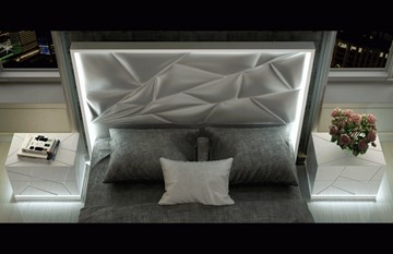Кровать полутороспальная FRANCO KIU 1242 с LED подсветкой изголовья (160х200) в Тольятти - предосмотр 8