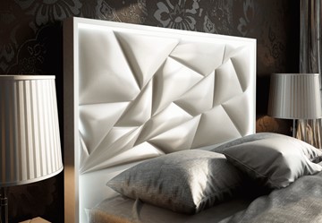 Кровать полутороспальная FRANCO KIU 1242 с LED подсветкой изголовья (160х200) в Тольятти - предосмотр 9