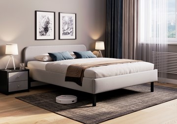Кровать спальная Hanna 160х200 с основанием (Багама серый) в Тольятти - предосмотр 2