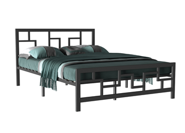 Кровать спальная Лофт 3, 160х200, черная в Тольятти - предосмотр