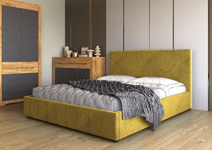 Спальная кровать Нельсон Абстракция 140х200 (вариант 1) без основания в Самаре - изображение 1