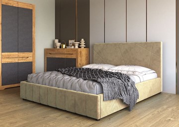 Кровать в спальню Нельсон Абстракция 140х200 (вариант 3) с основанием в Тольятти - предосмотр 1