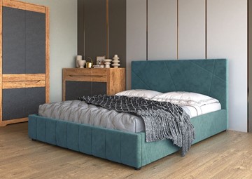 Спальная кровать Нельсон Абстракция 120х200 (вариант 4) с основанием в Тольятти - предосмотр 1