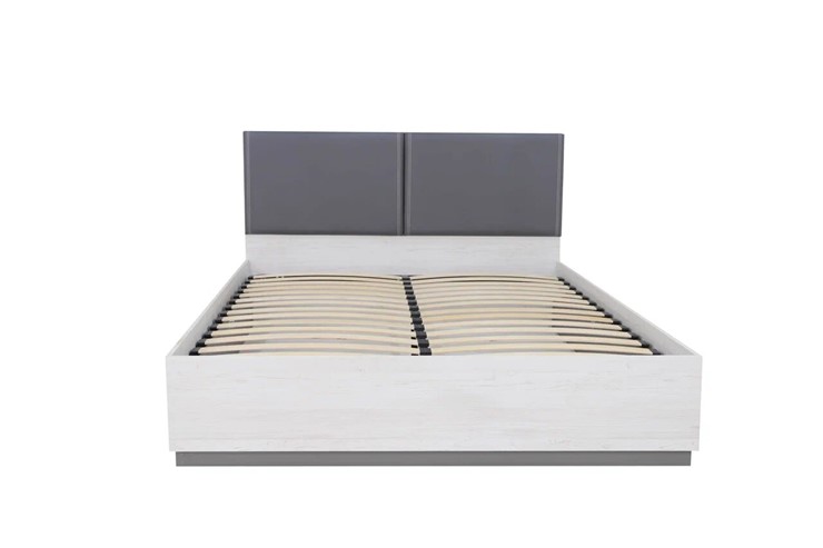 Кровать с подъемным механизмом двуспальная Винтер-16, винтерберг/темно-серый/спейс графит в Тольятти - изображение 2