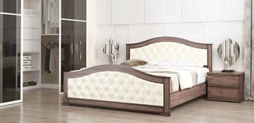 Кровать Стиль 1, 160х200, кожзам, с основанием в Тольятти - предосмотр