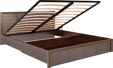 Двуспальная кровать с механизмом Беатрис М08 (Орех Гепланкт) в Самаре - предосмотр