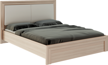 Кровать 2-спальная Глэдис М31 (Шимо светлый/Белый текстурный) в Тольятти