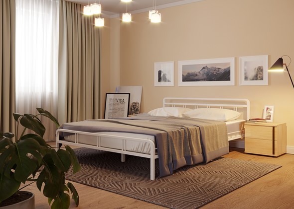Кровать Леон, 900, белый в Тольятти - изображение