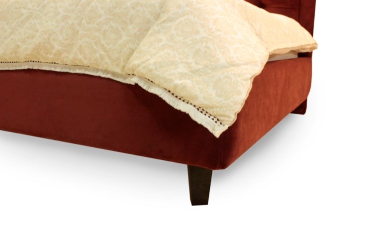 Кровать угловая  высокими ножками Грета 1540х2150 мм в Самаре - изображение 6