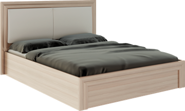 Кровать с механизмом Глэдис М32 (Шимо светлый/Белый текстурный) в Самаре - предосмотр