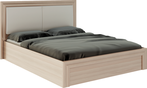 Кровать с механизмом Глэдис М32 (Шимо светлый/Белый текстурный) в Самаре - изображение