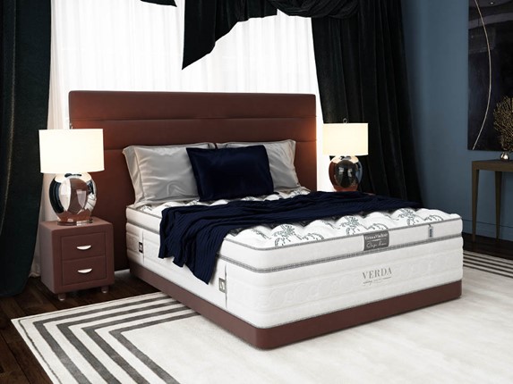 Кровать спальная Modern/Basement 180х200, Флок (Велсофт Спелая слива) в Самаре - изображение
