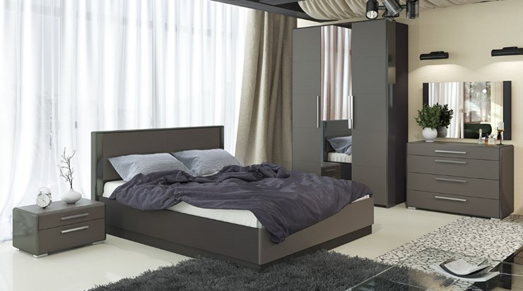 Гарнитур спальный Наоми №2, цвет Фон серый, Джут в Самаре - изображение