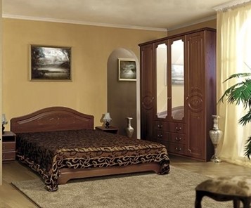 Модульная спальня Ивушка-5, цвет Итальянский орех в Самаре