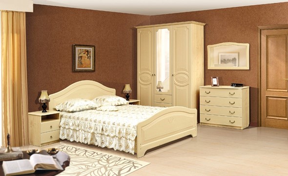 Спальня Ивушка-5, цвет Дуб беленый в Тольятти - изображение