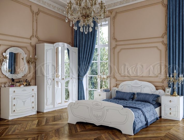 Гарнитур спальный Мария, Белый глянец в Тольятти - изображение