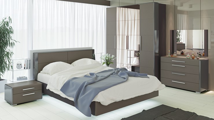 Гарнитур спальный Наоми №1, цвет Фон серый, Джут в Самаре - изображение 4