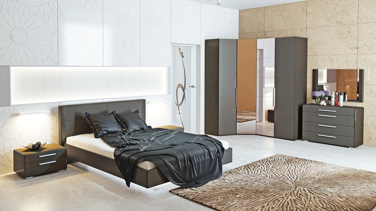 Гарнитур спальный Наоми №1, цвет Фон серый, Джут в Самаре - изображение 5