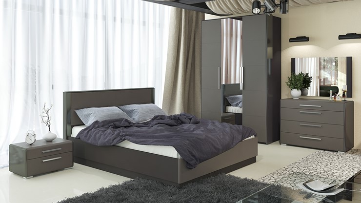 Гарнитур спальный Наоми №1, цвет Фон серый, Джут в Самаре - изображение 6