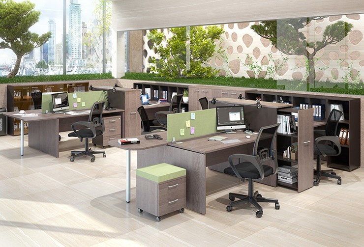Набор мебели в офис Xten в опенспэйс для четырех сотрудников в Тольятти - изображение 1