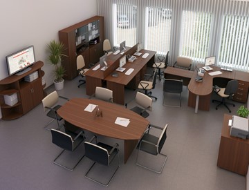 Мебель для персонала Комфорт №3 (французский орех) в Сызрани