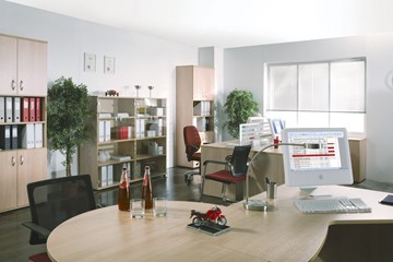 Офисный комплект мебели Формула (вяз светлый) в Тольятти - предосмотр 1