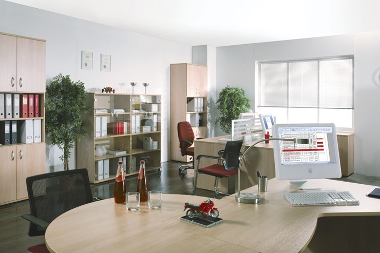 Офисный комплект мебели Формула (вяз светлый) в Самаре - изображение 6