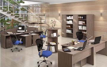 Офисный набор мебели IMAGO книжные шкафы, 4 рабочих места в Самаре