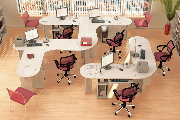 Мебель для персонала Классик для 5 сотрудников в Тольятти - изображение