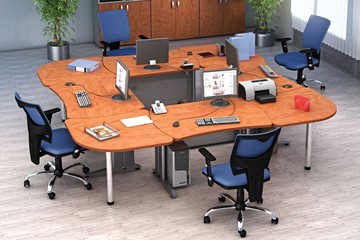 Комплект офисной мебели Boston для 4 сотрудников в Сызрани