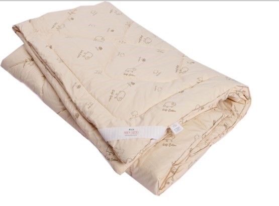 Одеяло Овечья шерсть, теплое, ПВХ, тик в Самаре - изображение